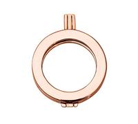 Quiges Rose Gold Plated Copper Interchangeable Coin Keeper Pendant 33mm Large