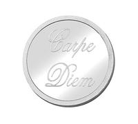 Quiges Silver Plated Large 33mm Coin Carpe Diem for Interchangeable Pendant Necklace