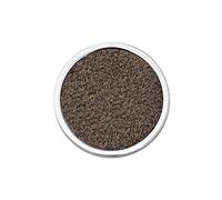 Quiges Silver Stainless Steel Small 25mm Coin Brown Sparkling Glitter for Interchangeable Pendant Necklace
