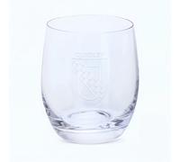 Quigley Irish Family Crest Tumbler - Dartington Crystal - Diamond Drag Engraving
