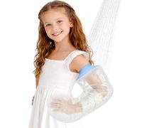 Quiheat Kids Waterproof Arm Cast Covers for Shower & Bath, Reusable Arm Cast Protector to Keep Cast Dry, Comfortable & Durable for Daily Use, After Surgery, Broken Arm, Wound or Bandage (Arm-M)