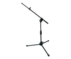 Quik Lok A/496 BK EU EU Thread Professional Tripod with Telescopic Boom Short Microphone Stand - Black