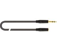QUIK LOK JUST J63J63F-3 Adapter Cable Jack 6.3 Male Female, Length 3 m, Audio Connectors, Just Series, Black