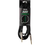 QUIK LOK - JUST/JJ-3 SL, Cable for Musical Instruments JUST, Mono Jack/Mono Jack, SL Silver Connectors, Length 3 m, Black