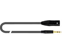 QUIK LOK JUST/MJS-1 Balanced Microphone Cable 1 m XLR Male/Stereo Jack TRS Black