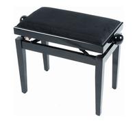 QUIK-LOK Musician's Bench Black Padded Seat Wooden Stool