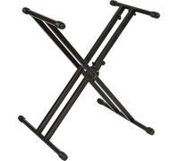 Quik Lok QL/746 Double Braced Double Tier Keyboard Stand - Black
