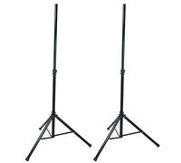 Quik Lok S/171 BK Pair of Aluminium Tripod Speaker Stand (183Cm) - Black