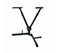 Quik-Lok Y-Shaped Single Tier Height Adjustable Foldable Keyboard Stand - Black