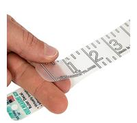 Quik Measure Pro Fish Rulers - 36" Boat Ruler Fish Measuring Sticker - Transparent Waterproof Decal Tape Measure - Made in USA - Clear Discreet Adhesive for Boat, Kayak, Net, Gaff, Table - 36 in