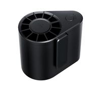 QuikLqian 3000mAh Portable Waist Fan, Rechargeable Clip on Wearable Belt Personal Fan With 3 Speeds Cooling for Outdoor, Camping, Travel, Fishing- Black