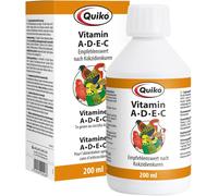 Quiko Vitamin A-D-E-C 200ml Liquid Supplement for Birds, Pigeons, Chickens