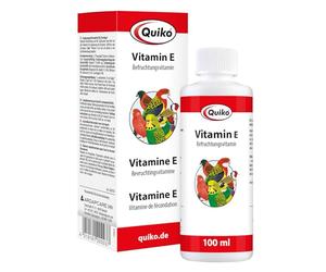 Quiko Vitamin E 100ml liquid- Fertilisation vitamin for pet birds, racing pigeons & chickens - Supports breeding & promotes excellent breeding results