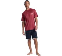Quiksilver 2026 Mens DNA Surf Tee Short Sleeve Rash Vest - Burnt Russet