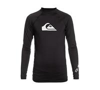 Quiksilver All Time - Long Sleeve UPF 50 Rash Vest for Boys 8-16 Black