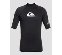 Quiksilver All Time Uv Short Sleeve Rash Guard Black XS Men