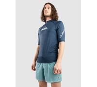 Quiksilver Alltime Sfsh Short Sleeve Rash Guard Blue 2XL Men