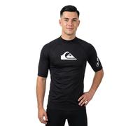 Quiksilver All Time Uv Short Sleeve Rash Guard Black L Men