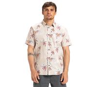 Quiksilver - Cotton short-sleeved shirt - Apero Classic SS Shirt Wind Chime Backyards for Men - Size M - Beige Beige