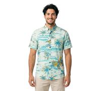 Quiksilver - Cotton shirt - Apero Classic SS Shirt Aqua Sundown for Men - Size M - Blue Blue M