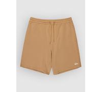 Quiksilver Elastic Waist Pants Basic Fleece Short Young Men Mens Brown