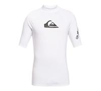 Quiksilver Boys' All Time Short Sleeve Rashguard, White 221, Medium