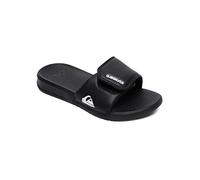 Quiksilver Boys' Bright Coast Adjust Youth Flip-Flop, White/Black, 4(36) M US Big Kid