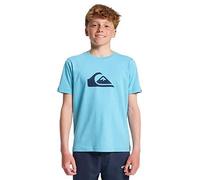 Quiksilver Ev Comp Logo Short Sleeve T-Shirt Blue Black Kid - 12