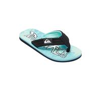Quiksilver Boys Flip Flops Black Green Blue Toe Post Sandals UK 12 13 1 2 3 4 5
