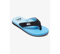 Quiksilver Boys Flip Flops Black Green Blue Toe Post Sandals UK 12 13 1 2 3 4 5