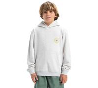 Quiksilver Boys Graphic Hoodie Youth Pullover Sweater, White Marble Heather, 10 Years EU