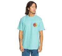 Quiksilver Boys Long Fade T-Shirt, Blue, M EU