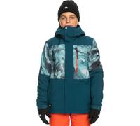 Quiksilver Boy's Mission Printed Block Jacket (Toddler/Little Kids/Big Kids) Resin Tint Majolica Blue SM (10 Big Kid)