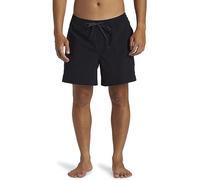 Quiksilver Boys Surfsilk Solid Volley 16 Swimsuit, Black, XS EU