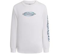 Quiksilver Boys White Thousand Logo Graphic Long Sleeve T-Shirt 14-16