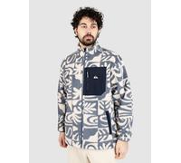 Quiksilver Clean Coast Fz Fleece Jacket china blue desert checker XL