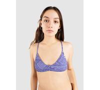Quiksilver Clickity Clack Bikini Top dusted peri global heat L