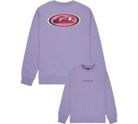 Quiksilver - Cotton sweatshirt - Graphic Crew Daybreak for Men in Recycled Polyester - Size M - Purple Purple M