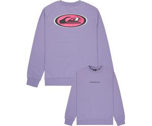 Quiksilver - Cotton sweatshirt - Graphic Crew Daybreak for Men in Recycled Polyester - Size M - Purple Purple M