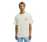 Quiksilver Curve Palm Short Sleeve T-Shirt White Red - M
