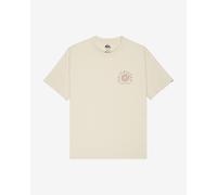 Quiksilver Curve Palm Short Sleeve T-Shirt White Red - M