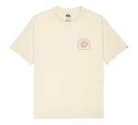 Quiksilver Curve Palm Short Sleeve T-Shirt White Red - L
