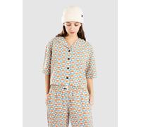 Quiksilver Dad Crop Fit Cotton Shirt brittany blue florever S