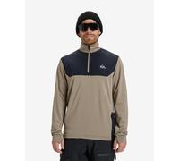 Quiksilver Early Start long sleeve half zip T-shirt light brown black - XXL