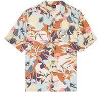 Quiksilver - Ecovero Viscose Shirt - Safe Paradise SS Shirt Garden Glade Interfact Floral for Men - Size M - Orange Orange M