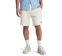 Quiksilver Elastic Waist Pants Basic Fleece Short Young Men Mens White