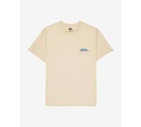 Quiksilver EV Barrel Paradise Short Sleeve T-Shirt White Cream Green Blue - S