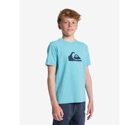 Quiksilver Ev Comp Logo Short Sleeve T-Shirt Blue Black Kid - 12