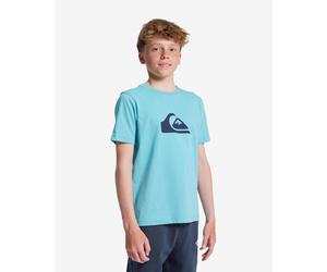 Quiksilver Ev Comp Logo Short Sleeve T-Shirt Blue Black Kid - 16