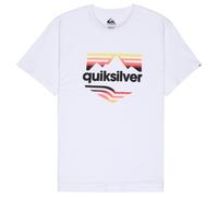 Quiksilver EV Horizon Fade Short Sleeve T-Shirt White Black Orange - M